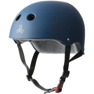 Triple Eight Certified Sweatsaver Skate Helmet (Navy Mat)  - Blue - Size: Small Image