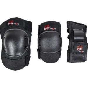 Triple Eight Little Tricky Junior Kids Skate Pads 3-pack  - Black - Size: Extra Small Image
