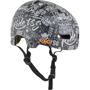 TSG Evolution Graphic Design Skate Helmet (Stickerbomb)  - Black;White - Size: Small Image