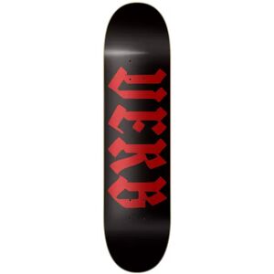 Verb Calligraphy Skateboard Deck (Red)  - Red;Black - Size: 8.325" Image