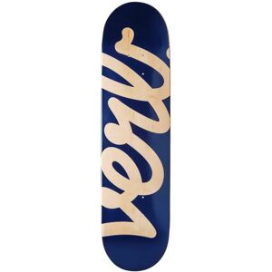 Verb Script Skateboard Deck (Navy)  - Blue;Brown - Size: 8" Image