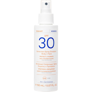Korres Yoghurt Sunscreen Face and Body Spray 150mL SPF30 Image