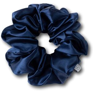 Liv Lindley Mulberry Silk Statement Scrunchie-Navy Image