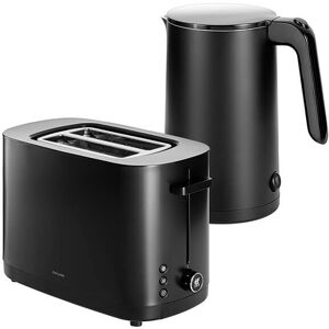 Zwilling Enfinigy 1.5L Kettle Plastic & 2 Short Slot Toaster Black Image