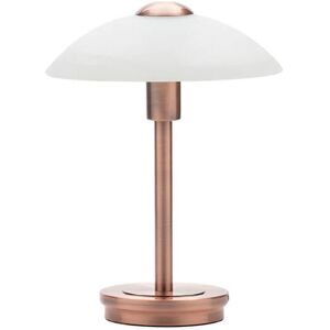 BHS Archie Antique Brushed Copper and Alabaster Touch Lamp Image