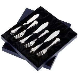 Arthur Price of England Kings Sovereign Stainless Steel Set of 6 Pairs Of Fish Eaters Image