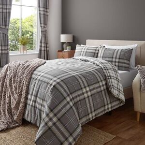 Catherine Lansfield Kelso Double Duvet Set Charcoal Image