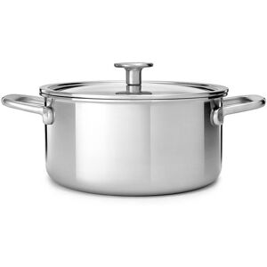 KitchenAid Multi-Ply Stainless Steel 3ply 24cm Casserole with Lid Image