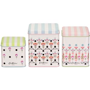 Cath Kidston Painted Table Set Of 3 Stacking Storage Tins Image