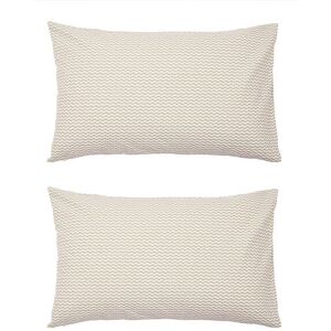 Land & Shore Ella's Cross-Stitch Standard Pillowcase Pair Green Image