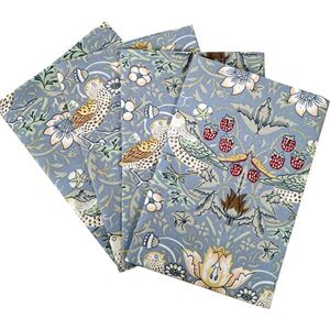 William Morris Strawberry Thief Blue Pack Of 4 Napkins Image