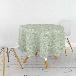 William Morris Acorn Green 132cm Round Acrylic Tablecloth Image