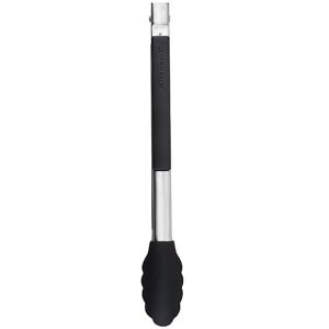 KitchenAid 32cm Silicone Tipped Side Locking Tongs Onyx Black Image