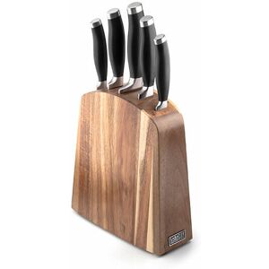 Sabatier Professional 5 Piece Acacia Wood Knife Block Set Image