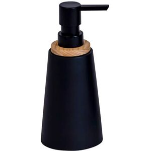 Showerdrape Sonata Black & Bamboo Liquid Soap Dispenser Image