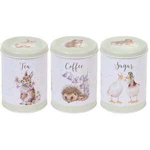 Wrendale Designs 'The Country Set' Country Animal Tea Coffee Sugar Set Green Image