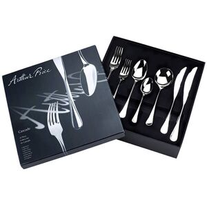 Arthur Price Signature Cascade 42 Piece 6 Person Cutlery Box Set FREE Extra 6 Tea Spoons Image