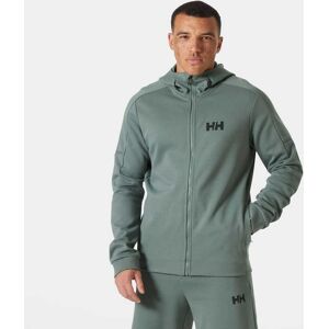 Helly Hansen Men's HP Tech Sweat Full-Zip Hooded Jacket Green L - Grey Cactus Green - Male Image