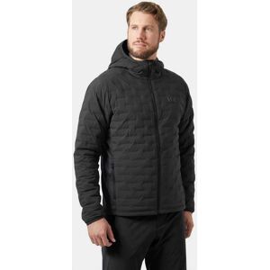 Helly Hansen Men's HP Hybrid Stretch Hooded Insulator Grey L - Ebony Grey - Male Image