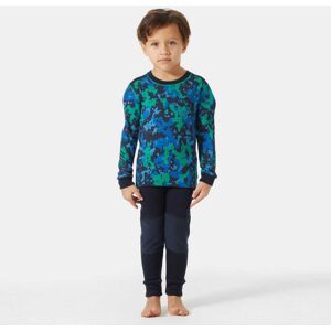 Helly Hansen Kids' Graphic LIFA® Merino Wool Base Layer Set Green 116/6 - Bright Gree Green - Unisex Image
