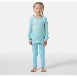 Helly Hansen Kids' Graphic LIFA® Merino Wool Base Layer Set Blue 128/8 - Light Cyan Blue - Unisex Image