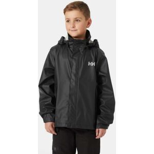 Helly Hansen Junior's Moss Classic Helox Rain Jacket Black 128/8 - Black - Unisex Image