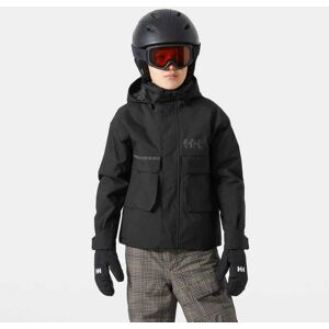 Helly Hansen Juniors' Powder LT Jacket Black 140/10 - Black - Unisex Image