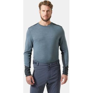 Helly Hansen Men's Lifa Merino Midweight Crew Base Layer Navy L - Washed Navy Blue - Male Image