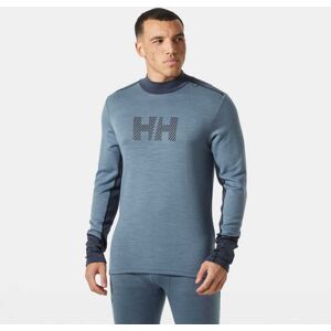 Helly Hansen Men's LIFA® Merino Midweight Logo Navy XL - Washed Navy Blue - Male Image
