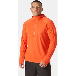 Helly Hansen Men's Shine Solen Half-Zip Sun Hoodie Orange M - Bonfire Orange - Male Image