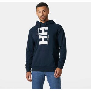 Helly Hansen Men's Core Graphic Hoodie Navy XL - Navy Blue - Male Image