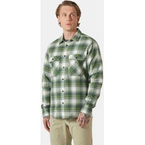 Helly Hansen Men's Lokka Organic Flannel Shirt Green S - Jungle Gree Green - Male Image
