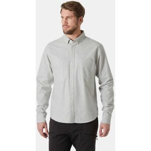 Helly Hansen Men's Organic Cotton Flannel Shirt Black S - Mellow Grey Black - Male Image