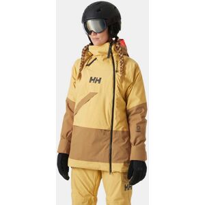 Helly Hansen Women's Powchaser Asymmetric Ski Jacket Beige XS - Sand Beige - Female Image