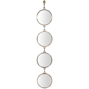 Tall Gold Multi Circle Link Style Wall Mirror 170cm x 30cm Material: Mirrors Image