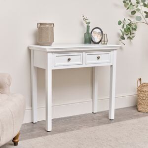 White 2 Drawer Console / Dressing Table - Daventry White Range Material: Furniture/Furniture Ranges/Daventry Range/Daventry White Range Image