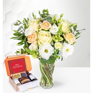 Prestige Flowers Ivory Celebration & Wine Gift Image