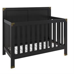 Dorel Asia Baby Relax Miles 5-in-1 Convertible Crib in Nursery Furniture in Black Image