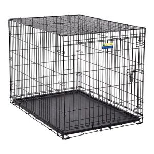 Pet Essentials Large Steel Dog Crate Black 30 in. H X 28 in. W X 42 in. D Image