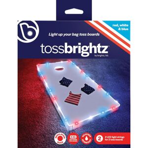 Brightz Toss Brightz Patriotic Corn Hole LED ABS Plastics 1 pk Image
