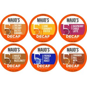 Maud's Coffee & Tea Maud's Decaf Flavored Coffee Pods Variety Pack (6 Blends) - 100ct Image
