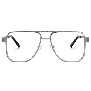 Vooglam Optical Fidelina - Aviator Silver Eyeglasses Image