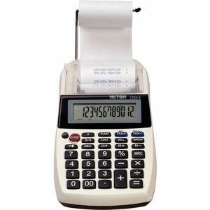 Victor 1205-4 12 Digit Portable Palm/Desktop Commercial Printing Calculator Image