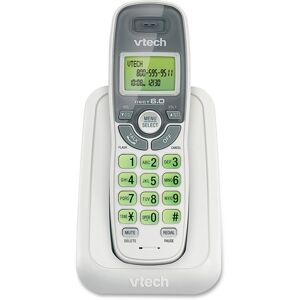 VTech CS6114 DECT 6.0 Cordless Phone with Caller ID/Call Waiting, White with 1 Handset Image