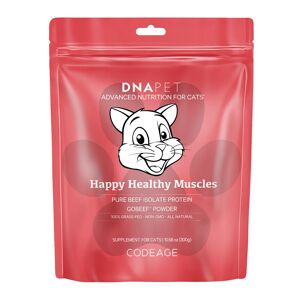 Codeage Happy Healthy Muscles Grass-Fed Beef Isolate Protein Powder Amino Acids Unflavored for Cats, 10.58 oz Image
