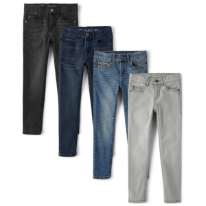 The Children's Place Boys Skinny Jeans 4-Pack   Size 14   Cotton/Polyester/Spandex Image