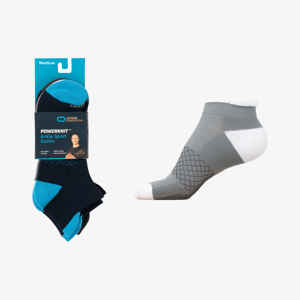 Copper Compression Powerknit Ankle Sport Socks (3 Pairs) - Multi - Size: Medium Image