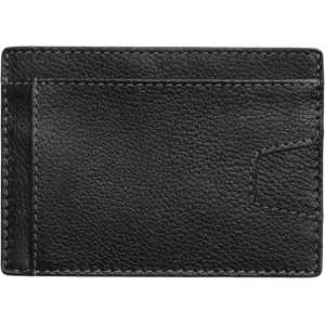 Pronto Uomo Men's Pebbled Leather Front Pocket Card Case Black - Size: One Size - Only Available at Men's Wearhouse - male Image