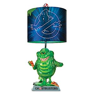 The Bradford Exchange Ghostbusters Sculpted Slimer Table Lamp Glows 3 Ways Image