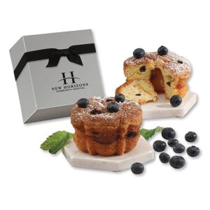Positive Promotions 24 Single-Serving Blueberry Coffee Cake - Personalization Available Image